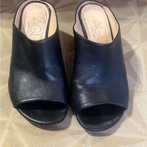 AGL Women's Classic Black heeled mules size EU 36